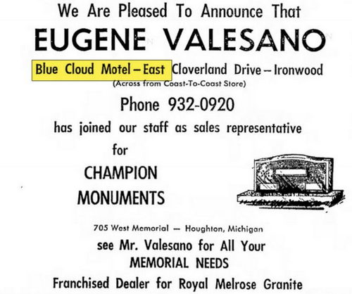 Love Hotels Timberline By OYO Lake Superior (Blue Cloud Motel) - Apr 1974 Owner Sells Monuments (newer photo)